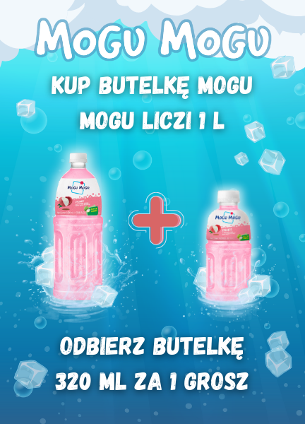 Dodaj do koszyka duo Mogu Mogu Liczi 1L i 320 ml a mniejszą kupisz za 1 grosz! :)