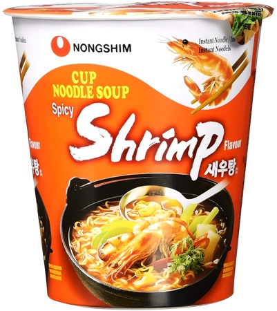 Zupa Ramen Shrimp Spicy krewetkowa pikantna w kubku 67g - Nongshim