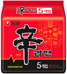 Zupa instant Shin Ramyun, bardzo ostra - 5-pak (5 x 120g) Nongshim