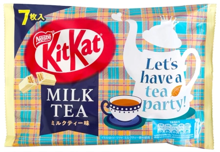 KitKat Mini Milk Tea o smaku herbaty z mlekiem, torebka 7 sztuk 81,2g Nestlé