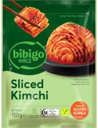 Kimchi, koreańska kiszona kapusta, wegańska bez sosu rybnego 150g - Bibigo