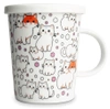 Kubek do herbaty z filtrem, porcelanowy Kotki 300ml - Royal Tea