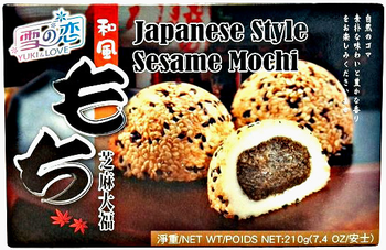 Mochi, ryżowe ciasteczka z sezamem 210g - Yuki & Love