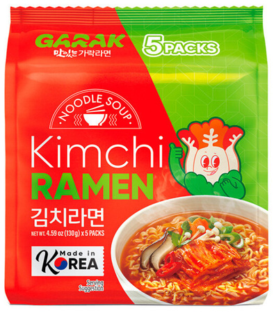 Zupa Kimchi Ramen o smaku kimchi 5 x 130g - Garak