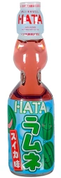 Napój Ramune Watermelon, japońska oranżada o smaku arbuzowym z dodatkiem soli 200ml - Hata Kosen