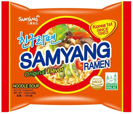 Zupa Samyang Original Ramen o smaku wołowym, pikantna 120g - Samyang