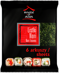 Algi nori do sushi, 6 listków - House of Asia