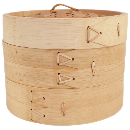 Parowar bambusowy okrągły 2-piętrowy, średnica 20 cm Emro Aziatica