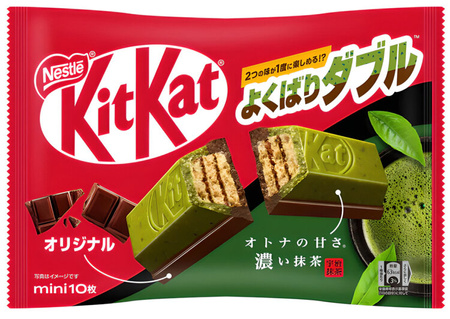 KitKat Mini Yokubari Double Matcha - wafelki czekolada-matcha, 10 sztuk (116g) Nestlé