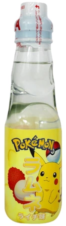 Napój Ramune Lychee Pokemon Pikachu o smaku liczi 200ml - Hata Kosen