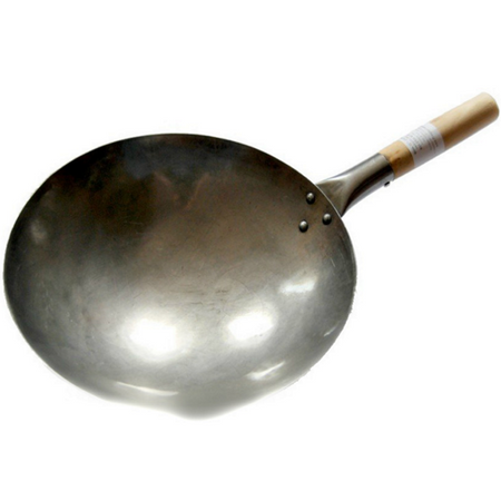 Wok ze stali węglowej - średnica 31cm (12 cali) - Shine Farm