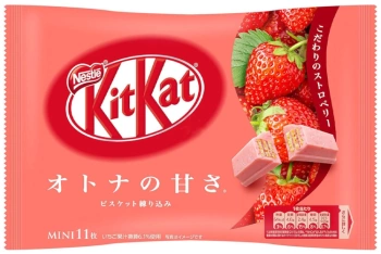KitKat Mini Otona-no-Amasa o smaku truskawkowym, torebka 11 sztuk 124,3g - Nestlé