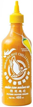 Sos Sriracha z żółtych papryczek chili 455ml - Flying Goose