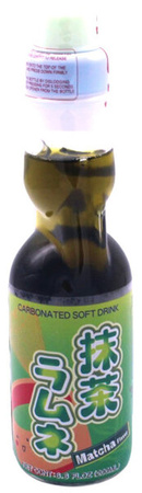 Napój Ramune Matcha, japońska oranżada o smaku herbaty Matcha 200ml - Hata Kosen