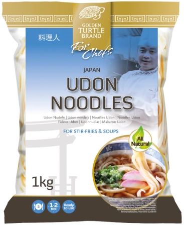 Makaron udon świeży 5 x 200g (1kg) - Golden Turtle