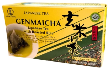 Herbata japońska Genmaicha zielona z ryżem 10 torebek 20g - Ujinotsuyu