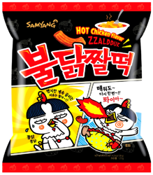 Chrupki Zzaldduk o smaku ostrego kurczaka Buldak, lekko ostre 120g - Samyang