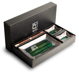Zestaw do sushi zielono-brązowy, 6 elementów - Edo Japan