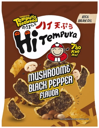 Chipsy Hi Tempura, algi nori w tempurze Mushroom & Black Pepper 40g - Tao Kae Noi