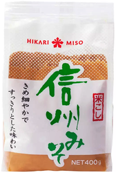 Pasta Shinshu Shiro Miso, jasna 400g Hikari Miso