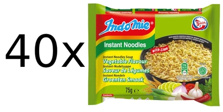 Zupa makaronowa instant o smaku warzywnym 40 x 75g - Indomie