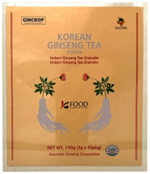 Herbata z żeń-szenia instant drewniane pudełko (50 x 3g) 150g - Gincoop