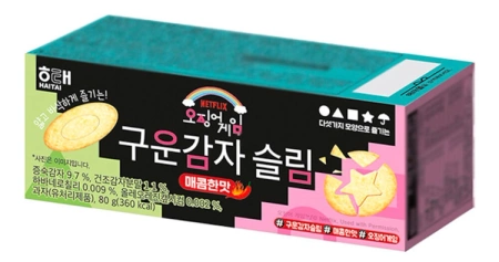 Ciasteczka Squid Game spicy potato biscuits Dalgona Challenge 80g Haitai - Netlfix