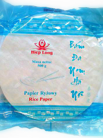 Papier ryżowy okrągły 22cm, 500g - Hiep Long