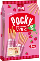 Paluszki Pocky Strawberry Share Pack o smaku truskawkowym 93,6g - Glico