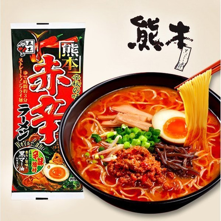 Ramen Kumamoto Aka Kara z miso i chili, bardzo ostry 103g - Itsuki