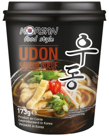 Zupa makaron świeży udon Beef Ramen 173g - Korean Food Style