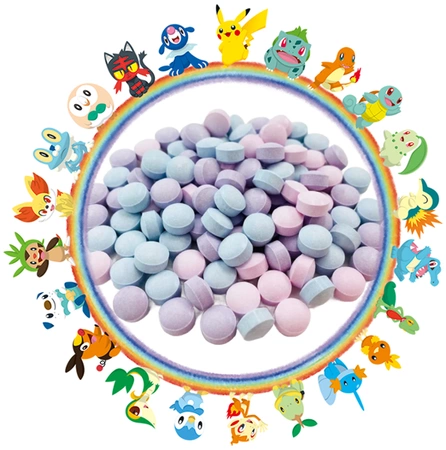 Cukierki pudrowe Xylitol Fruits Ramune o smaku owocowym 32g - LOTTE