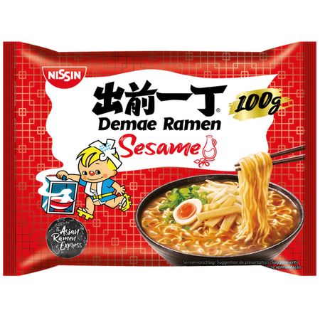 Zupa makaronowa Demae Ramen o smaku sezamowym 100g - Nissin