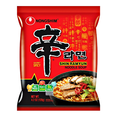Zupa instant Shin Ramyun, bardzo ostra - 5-pak (5 x 120g) Nongshim