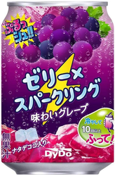 Jelly x Sparkling Grape Soda, napój gazowany z galaretką 280g - DyDo