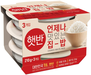 Ryż gotowy Hetban, biały kleisty 3 x 210g - CJ Cheiljedang