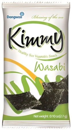 Snacki z alg morskich Kimmy Wasabi 2,7g - Dongwon Yangban