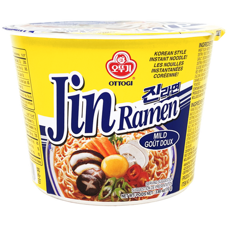 Zupa makaronowa Jin Ramen Mild, duża micha 110g - Ottogi