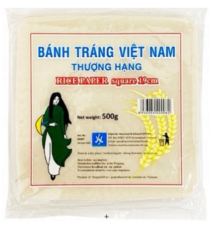 Papier ryżowy kwadratowy 19cm, 500g - HS