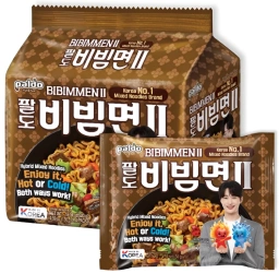 Danie Bibimmen II, makaron w sosie z czarnej fasoli 4 x 130g - Paldo