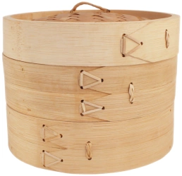 Parowar bambusowy okrągły 2-piętrowy, średnica 20 cm Emro Aziatica