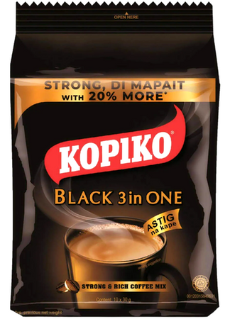 Kawa rozpuszczalna instant 3w1 Kopiko Black, 10 x 30g