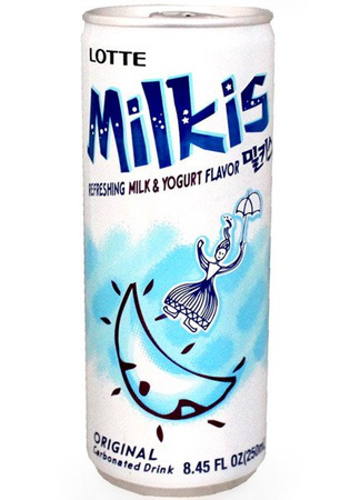 Milkis Original, mleczny napój gazowany o smaku jogurtu 250ml - LOTTE