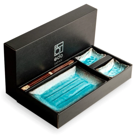 Zestaw do sushi Turkus Lazur, 6 elementów - Edo Japan