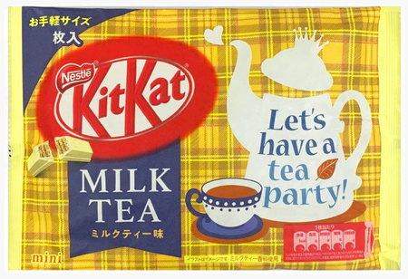 KitKat Mini Milk Tea o smaku herbaty z mlekiem, torebka 7 sztuk 81,2g Nestlé