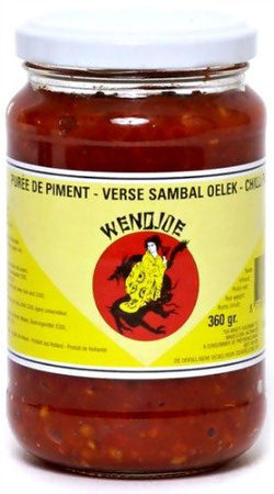 Sos chili Sambal Oelek 360g - Wendjoe