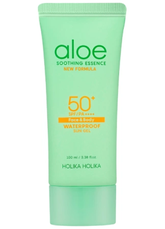 Aloe CICA Waterproof Sunscreen SPF 50+ PA++++ Wodoodporny krem przeciwsłoneczny o działaniu kojącym i nawilżającym 100ml Holika Holika