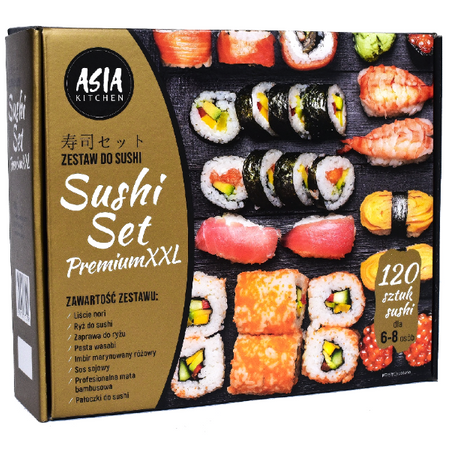 Sushi Set Gold Premium XXL, zestaw do sushi dla 6-8 osób - Asia Kitchen