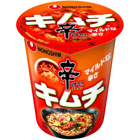 Zupa Shin Kimchi Ramyun w kubku, ostra 75g - Nongshim