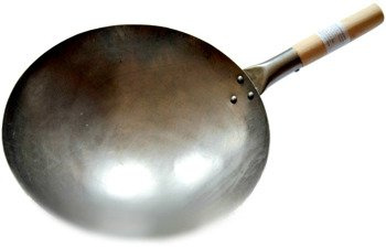 Wok ze stali węglowej - średnica 33cm (13 cali) - Shine Farm
